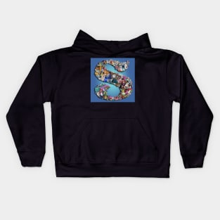 Alice in Wonderland collage S Kids Hoodie